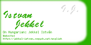 istvan jekkel business card